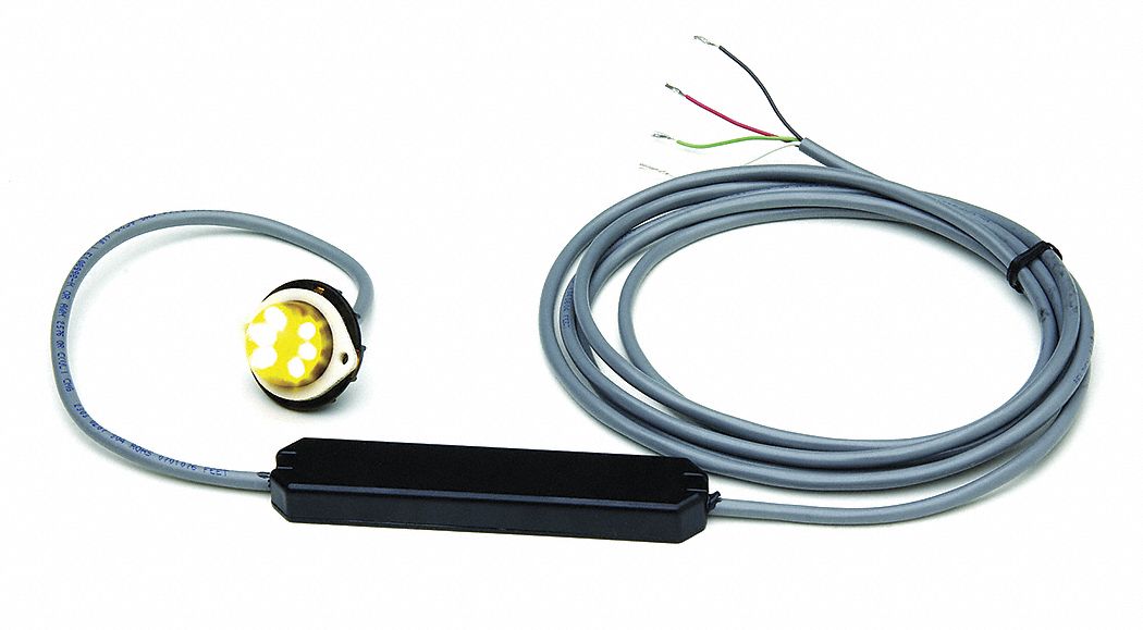 LED STROBE LIGHT HEAD, POLYCARBONATE, 2 YR LAMP LIFE, VARIABLE FLASHES, CLASS V