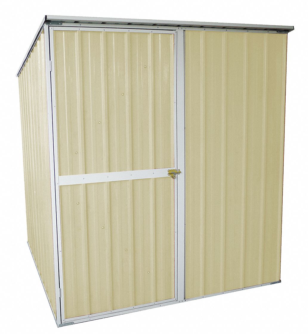 13X099 - D7717 Storage Shed Slope Roof 6ft x 5ft Beige