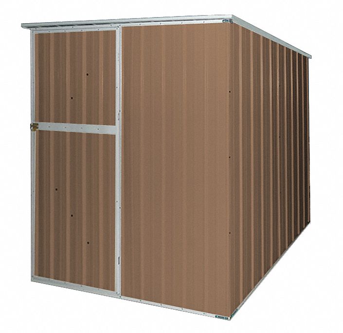 13X101 - D7717 Storage Shed Slope Roof 6ft x 5ft Brown