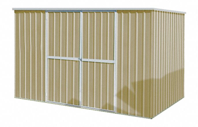 13X106 - D7719 Storage Shed Slope Roof 6ft x 11ft Beige