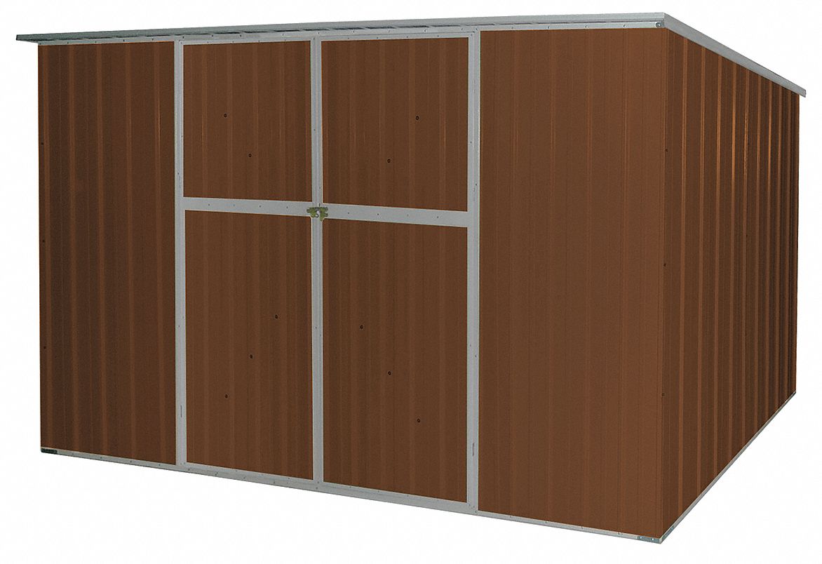 13X107 - D7719 Storage Shed Slope Roof 6ft x 11ft Brown