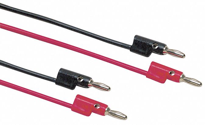 BANANA PLUG PATCH CORD,POLYPROP,24