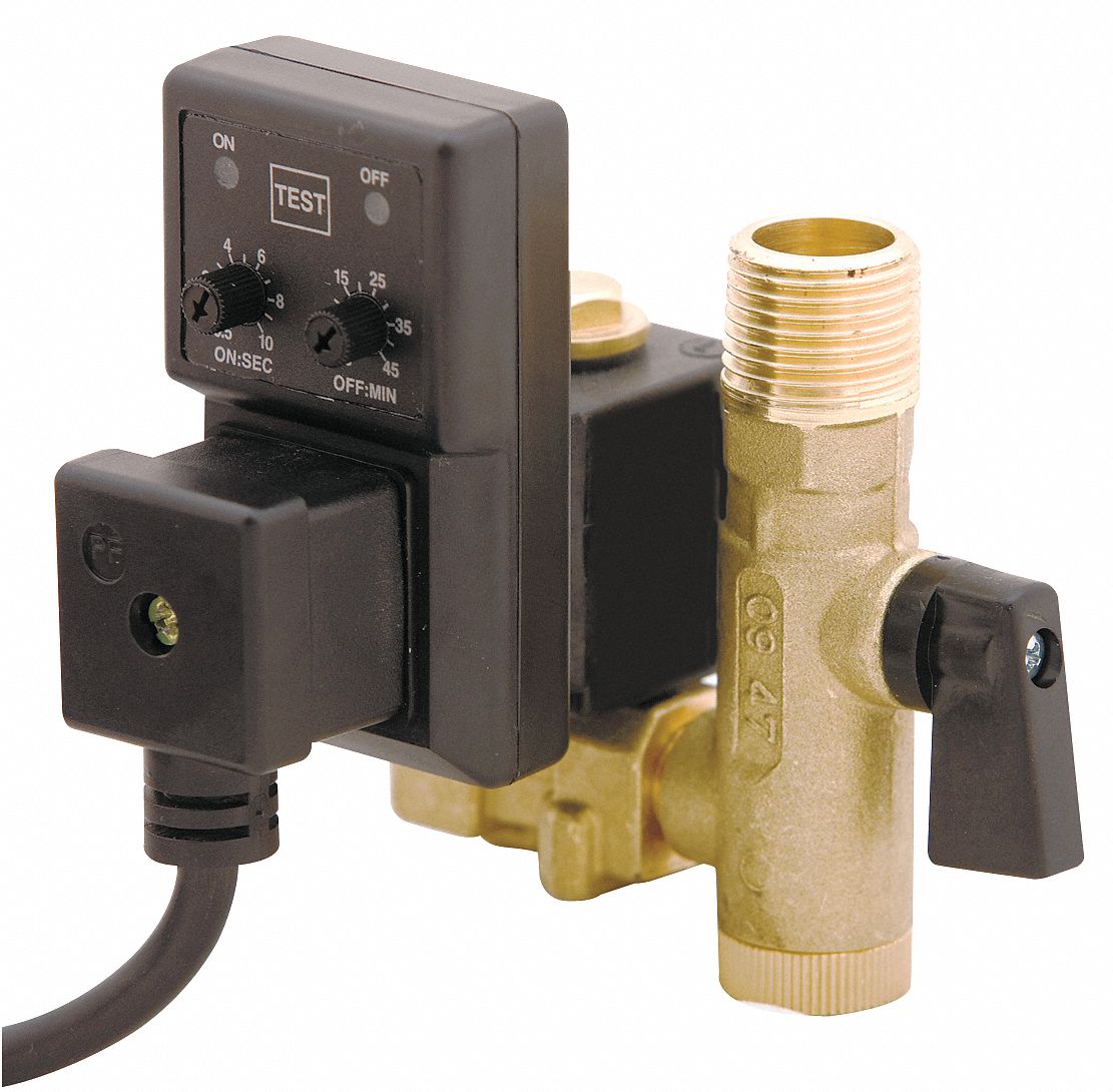 TIMER DRAIN VALVE,PILOT,1/2IN NPT