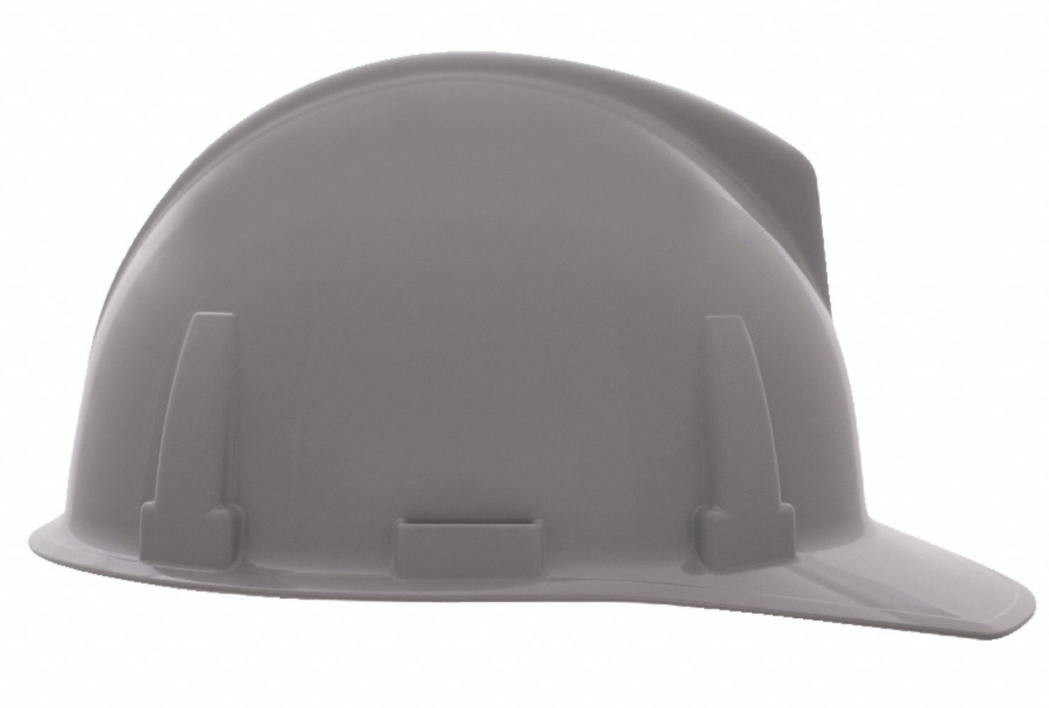 CASQUE À FENTE, CSA, TYPE 1, CLASSE E, POLYCARBONATE, ONE-TOUCH À 4 PTS, REBORD, GRIS