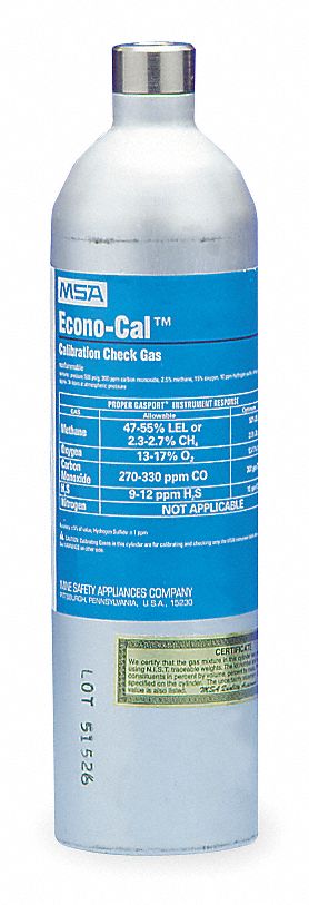 CYLINDER TYP.2AL 40PPM H2S