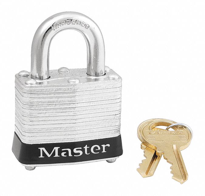 PADLOCK 1-1/2IN-4PIN BLK BMPR