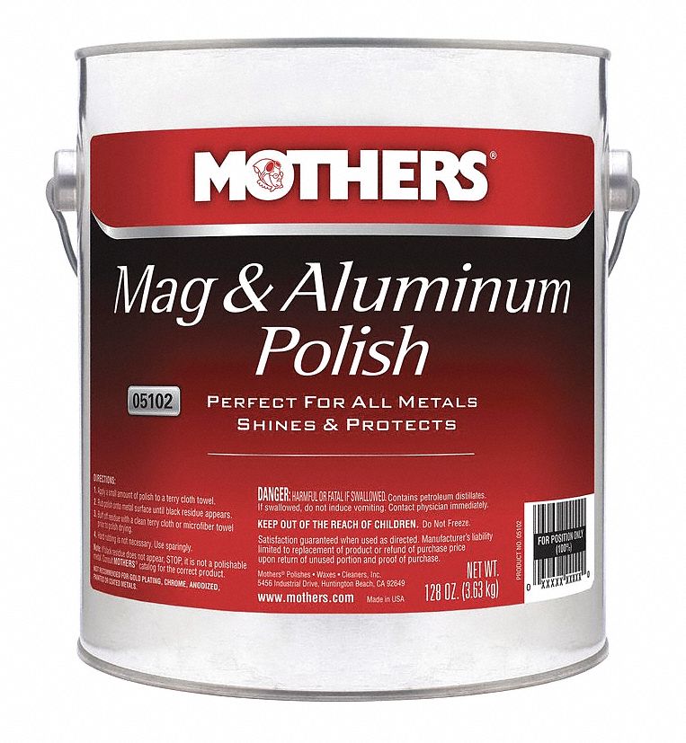 POLISH, MAG + ALUMINUM, SOLID, WHITE, 1 GALLON