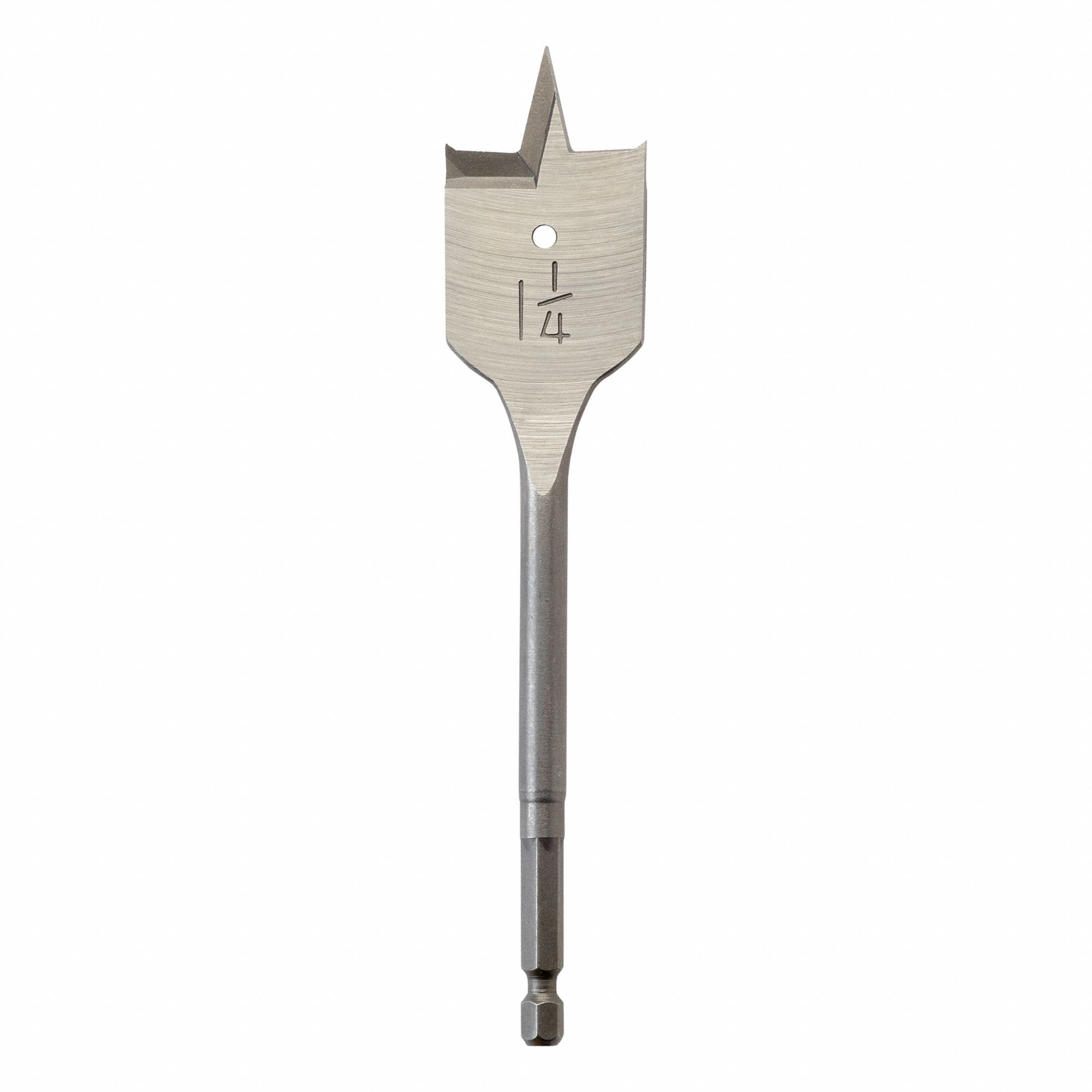 FORET PLAT À ALÉSER, 1¼ PO, ACIER AU CARBONE, 6 PO LONG