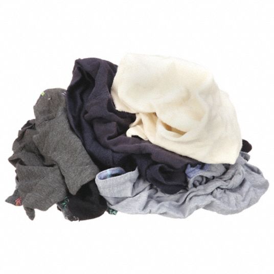 Recycled Gray Sweatshirt Rags