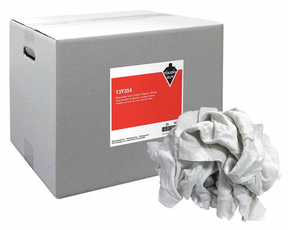 TOUGH GUY CLOTH RAG,RCYCLD COTTN SWEATS,25 LB - 27273 - WWG13Y354 ...