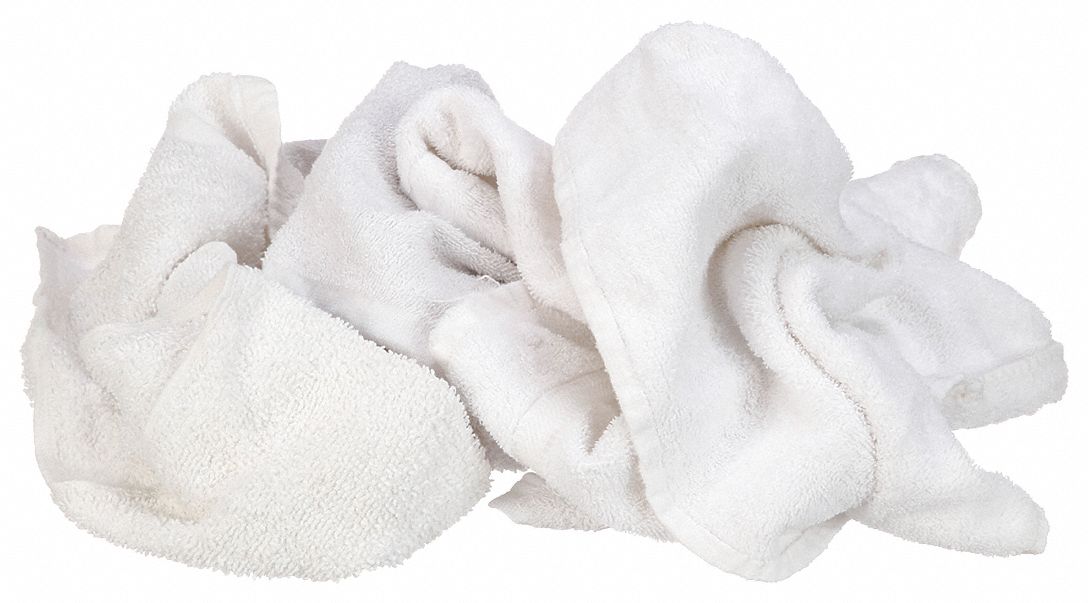 Whip-It Approved White Terry Cloth Cleaning Towels -12 Pack Bundle