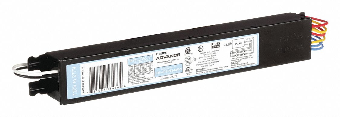 BALLAST FLUORESCENT, T8, 120 À 277VCA, 1 À 2 AMPOULES, 32W AMPOULE MAX, OPTANIUM