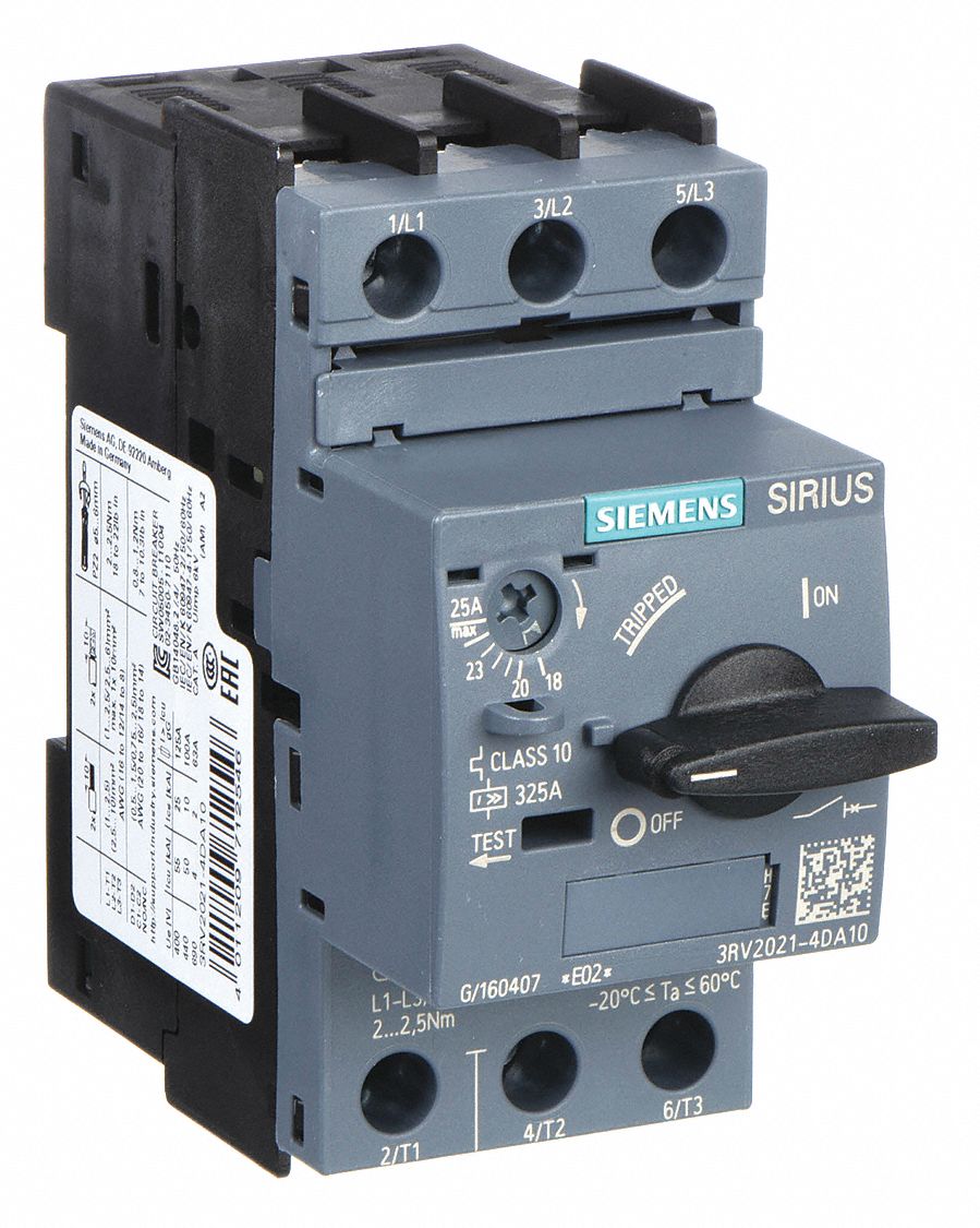 SIEMENS, NonReversing, 3 Poles, Manual Motor Starter 13Y464