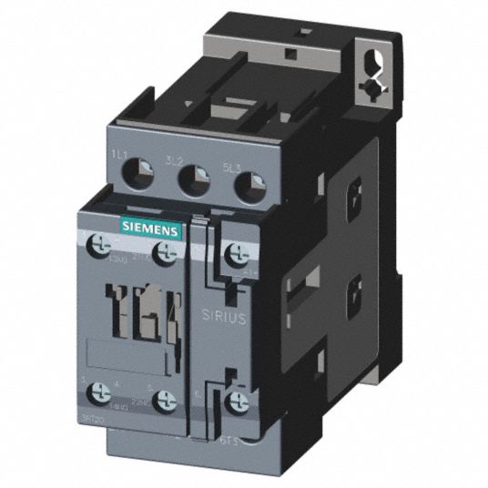 SIEMENS IEC Magnetic Contactor: Non-Reversing, 3 Poles, 17 A, 24V DC Coil,  1NO/1NC, S0 Frame Size