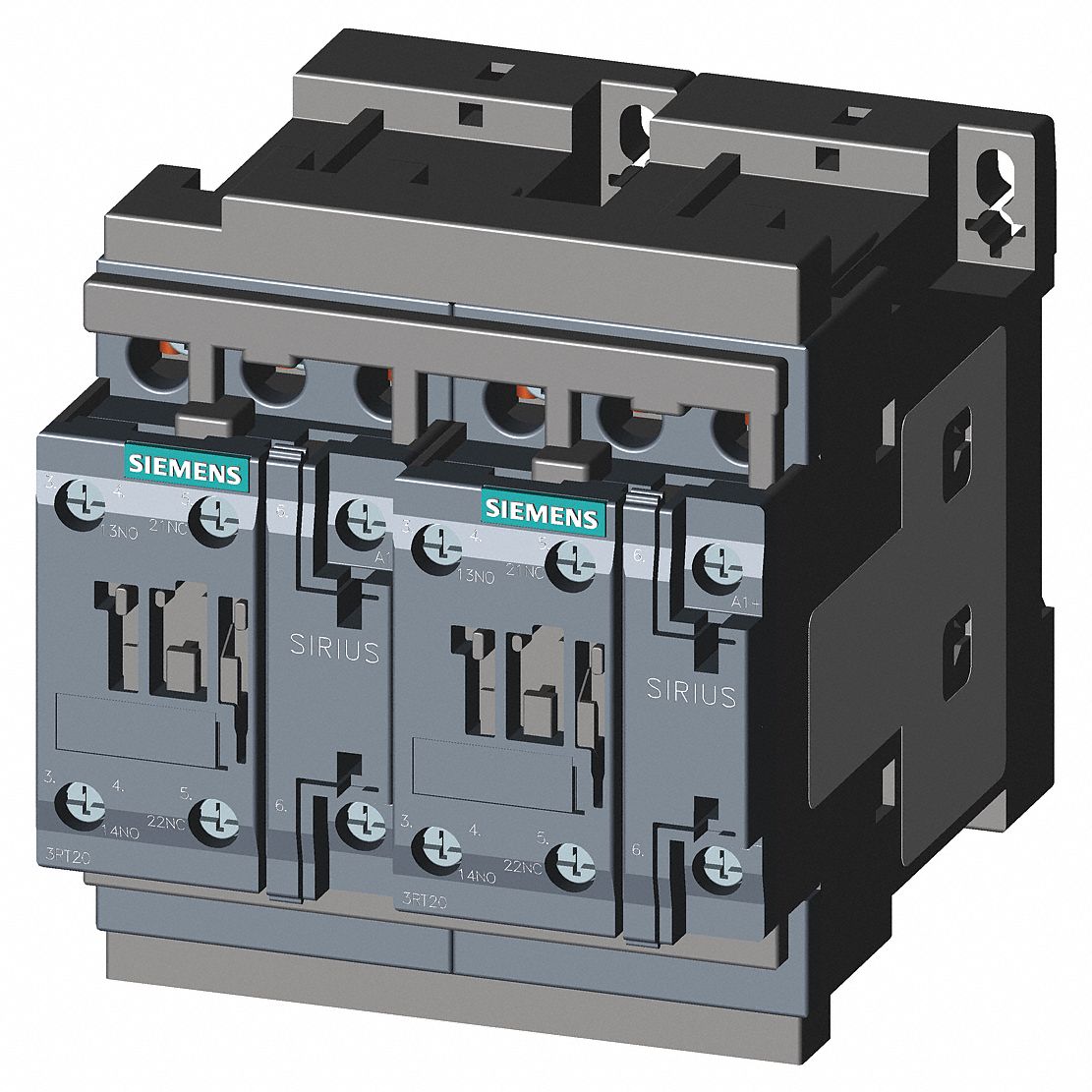 SIEMENS 110/120V AC IEC Contactor; No. of Poles 3, Reversing