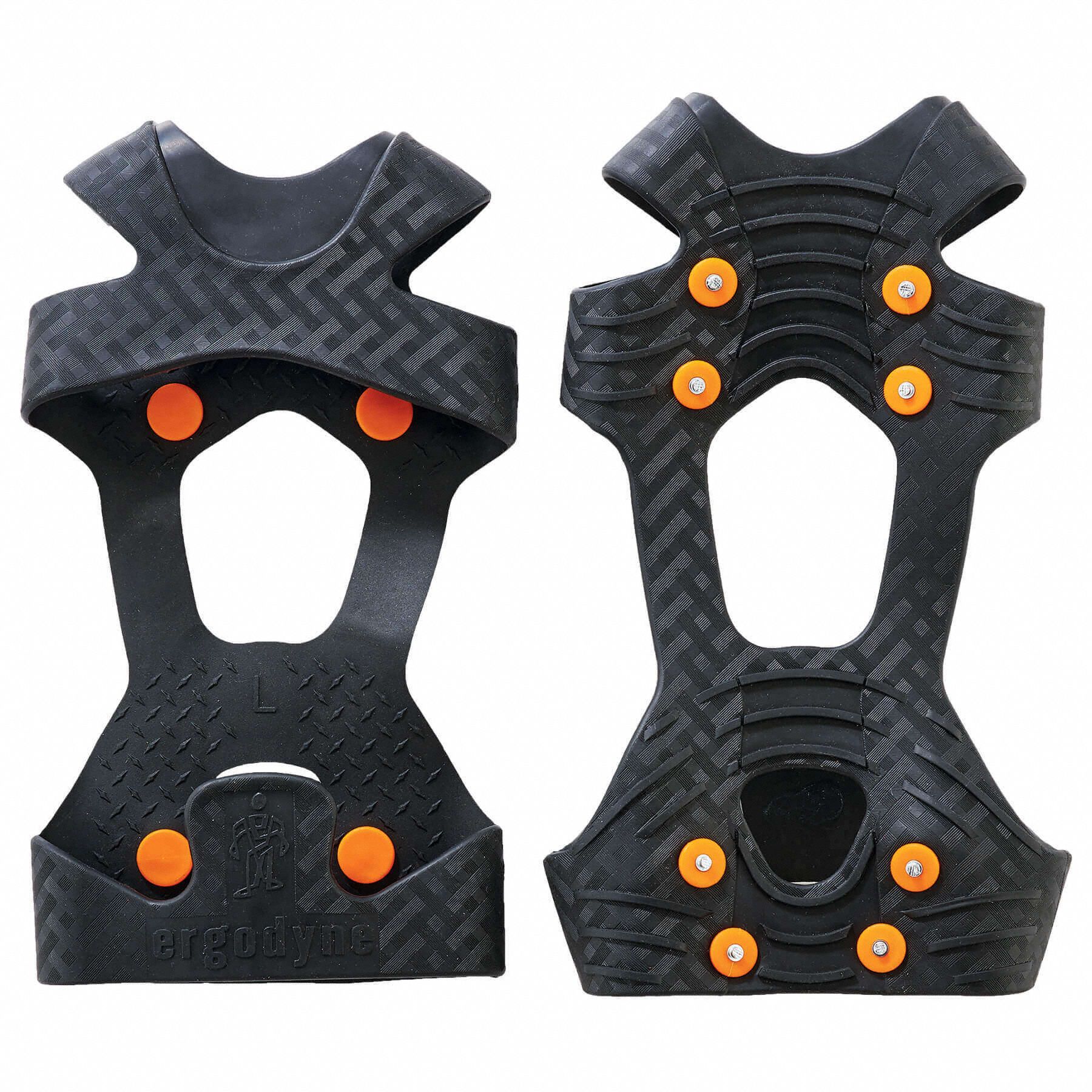 Traction Device: Ball/Heel Footwear Coverage, Rubber, Stud, Strap-On Traction Attachment, 1 PR