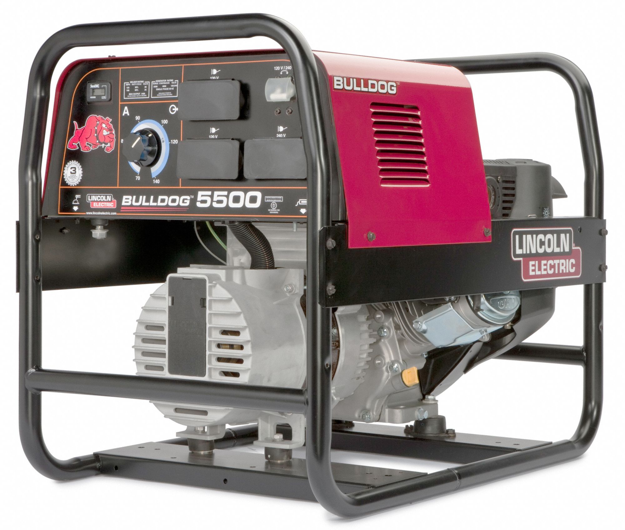 LINCOLN ELECTRIC Engine Driven Welder, Bulldog 5500 Series, 5,500 W
