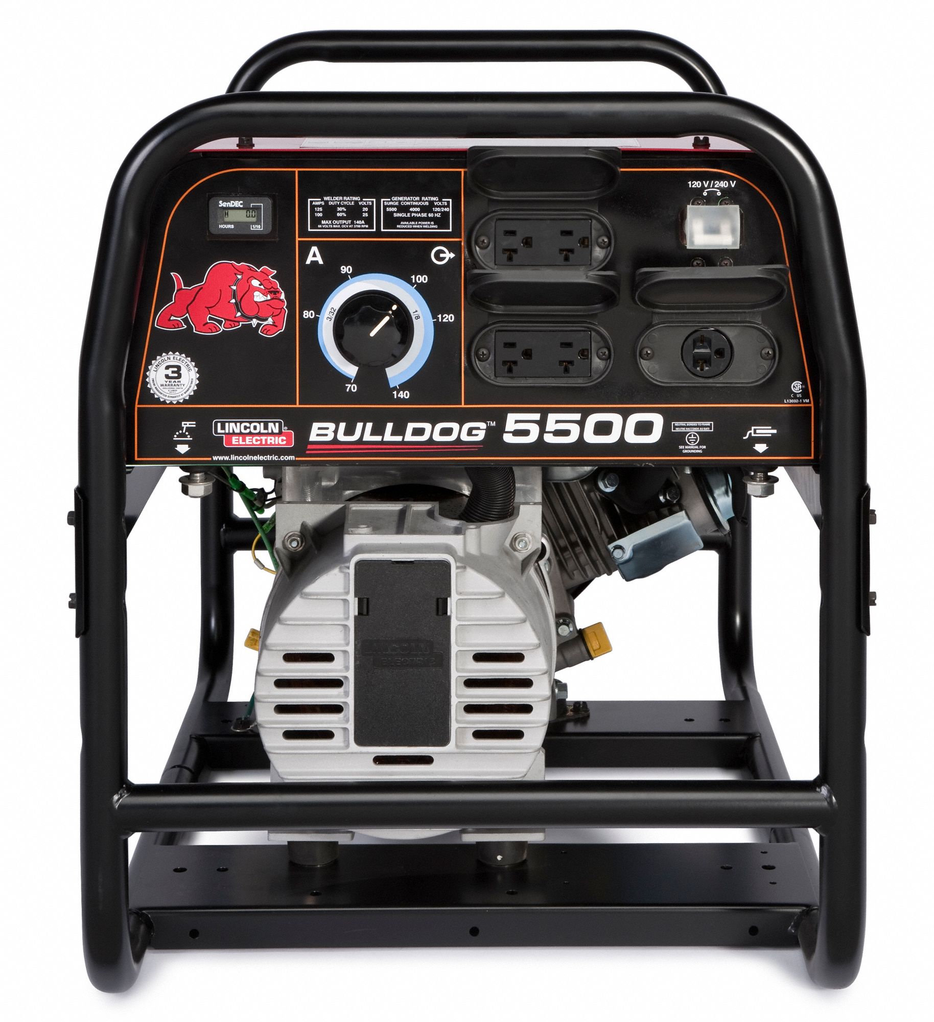 LINCOLN ELECTRIC EngineDriven Welder Bulldog 5500, Gasoline, 9 hp