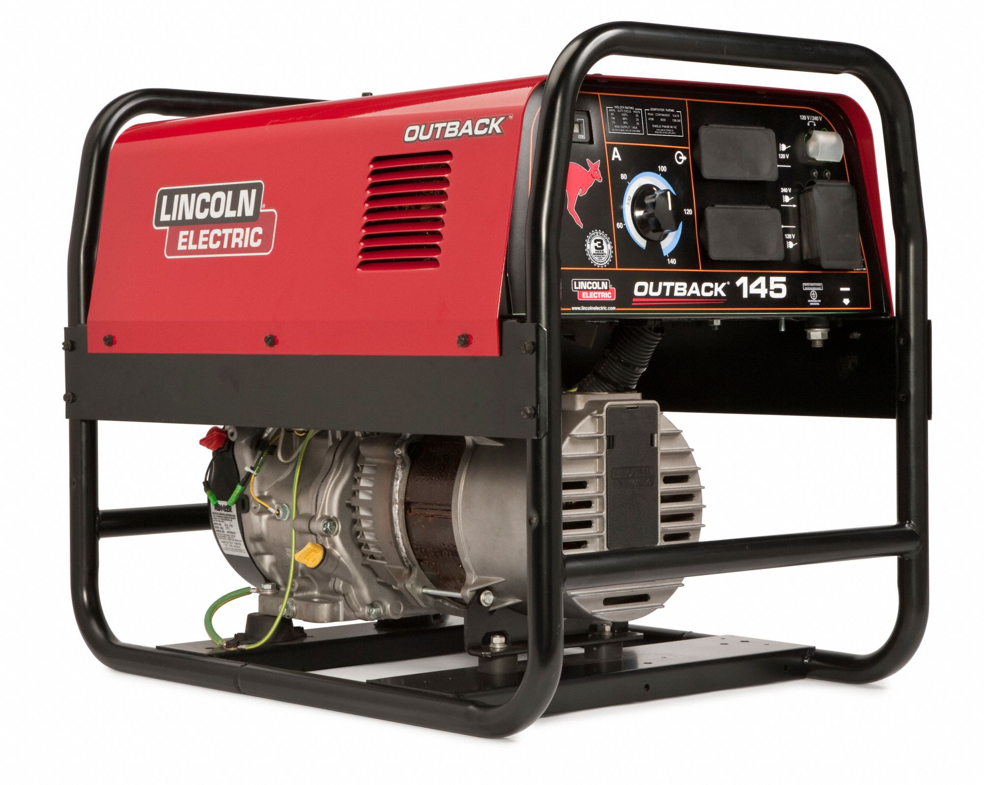 LINCOLN ELECTRIC EngineDriven Welder Outback 145, Gasoline, 9 hp