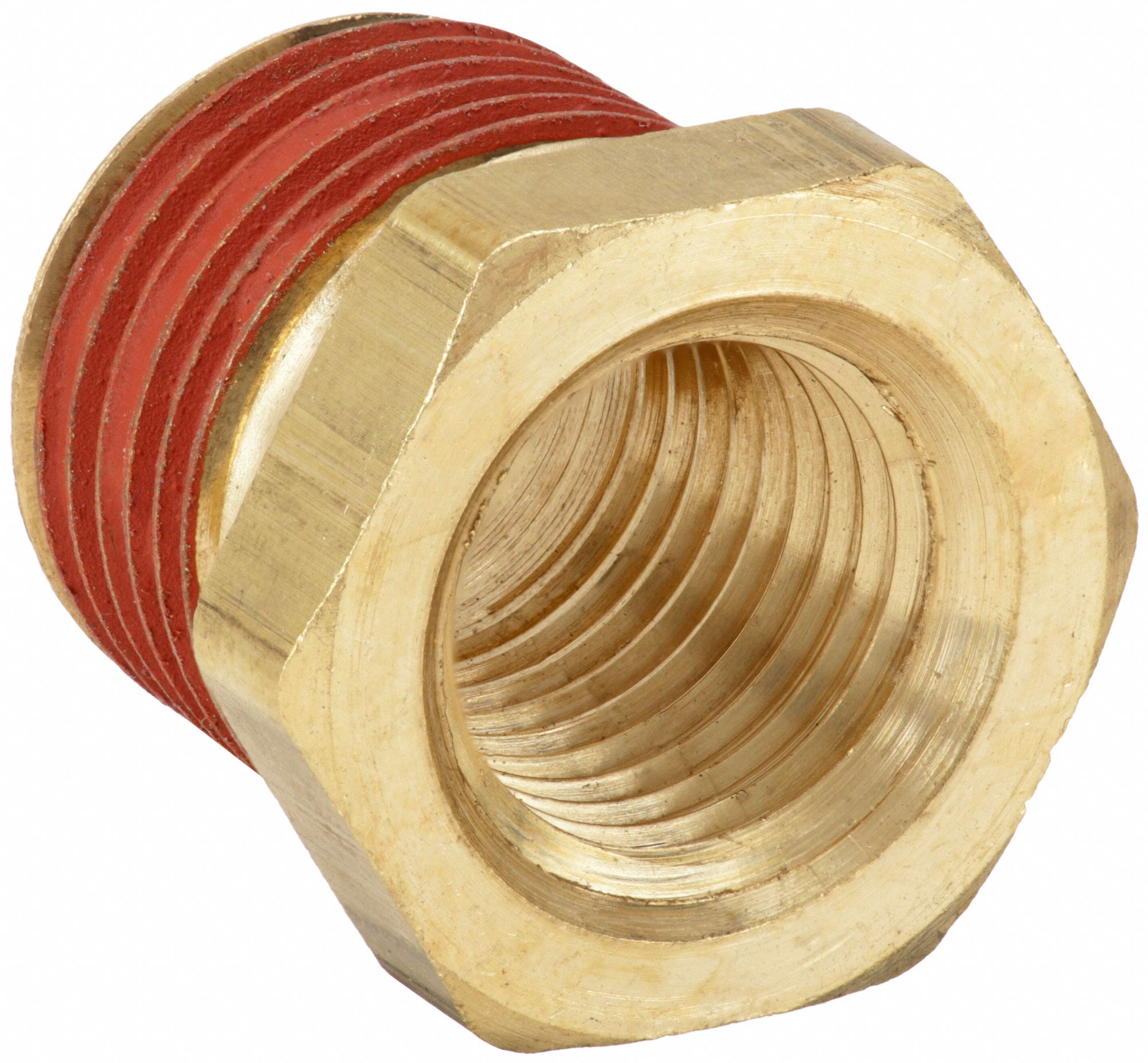 PARKER Reducing Bushing Brass, 1/2 in x 1/4 in Fitting Pipe Size, Male