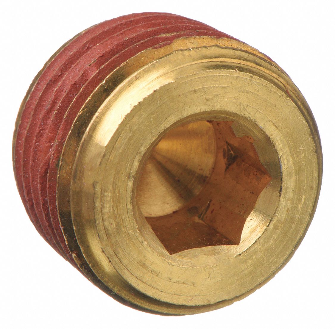 Brass, 1/8 in Fitting Pipe Size, Countersink Plug 13Y812VS219P2