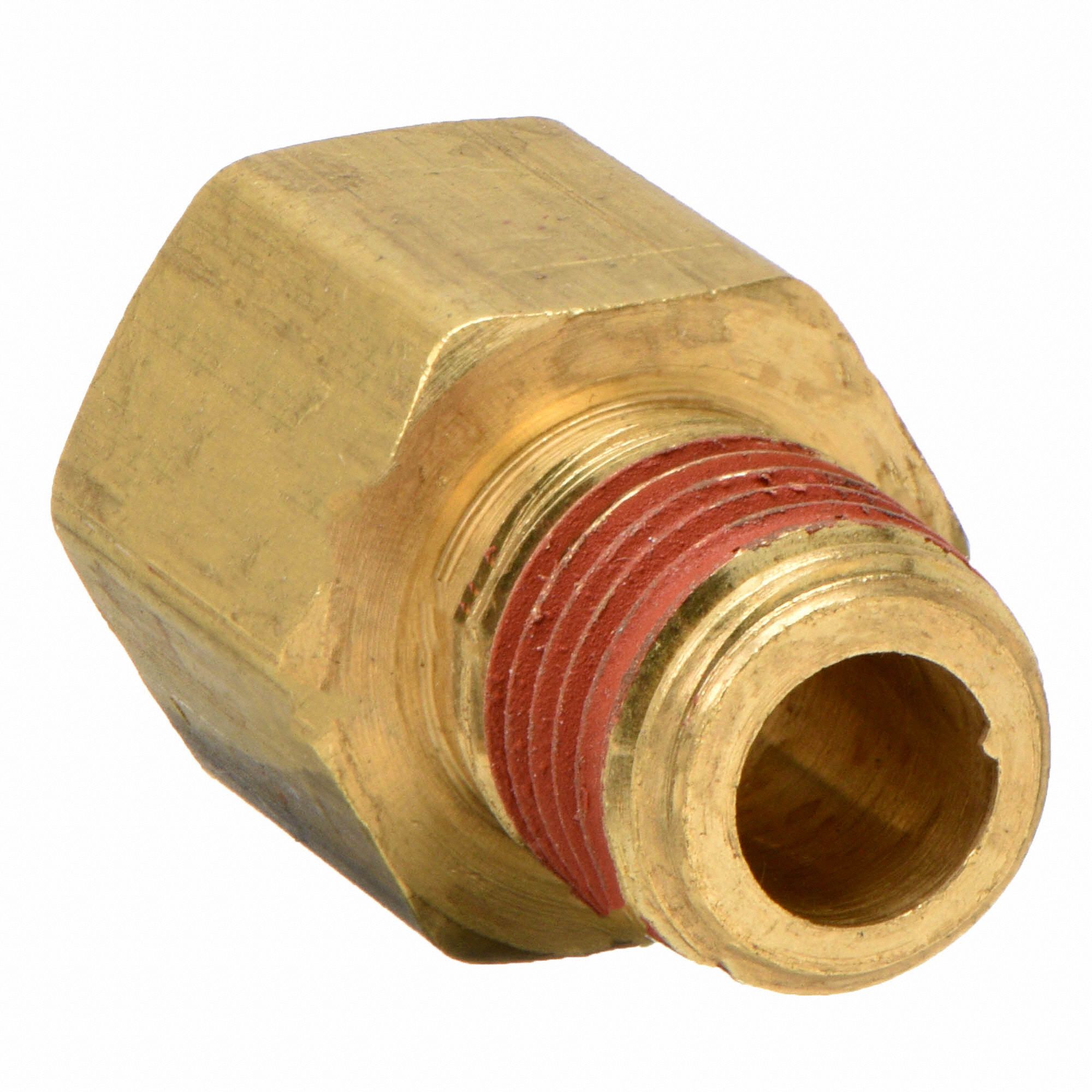 PARKER Female x Male Reducing Adapter Brass, 1/2 in x 1/2 in Fitting