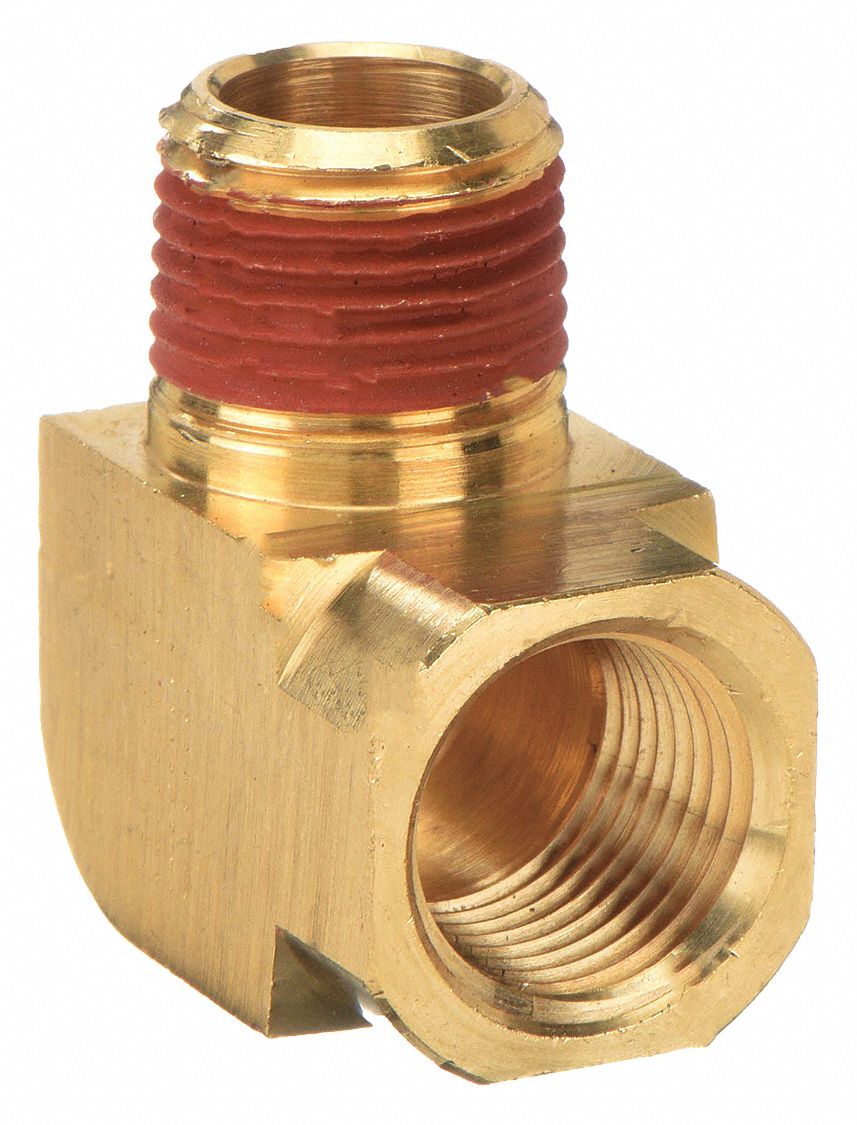 90 Extruded Street Elbow,  Brass,  3/8 in