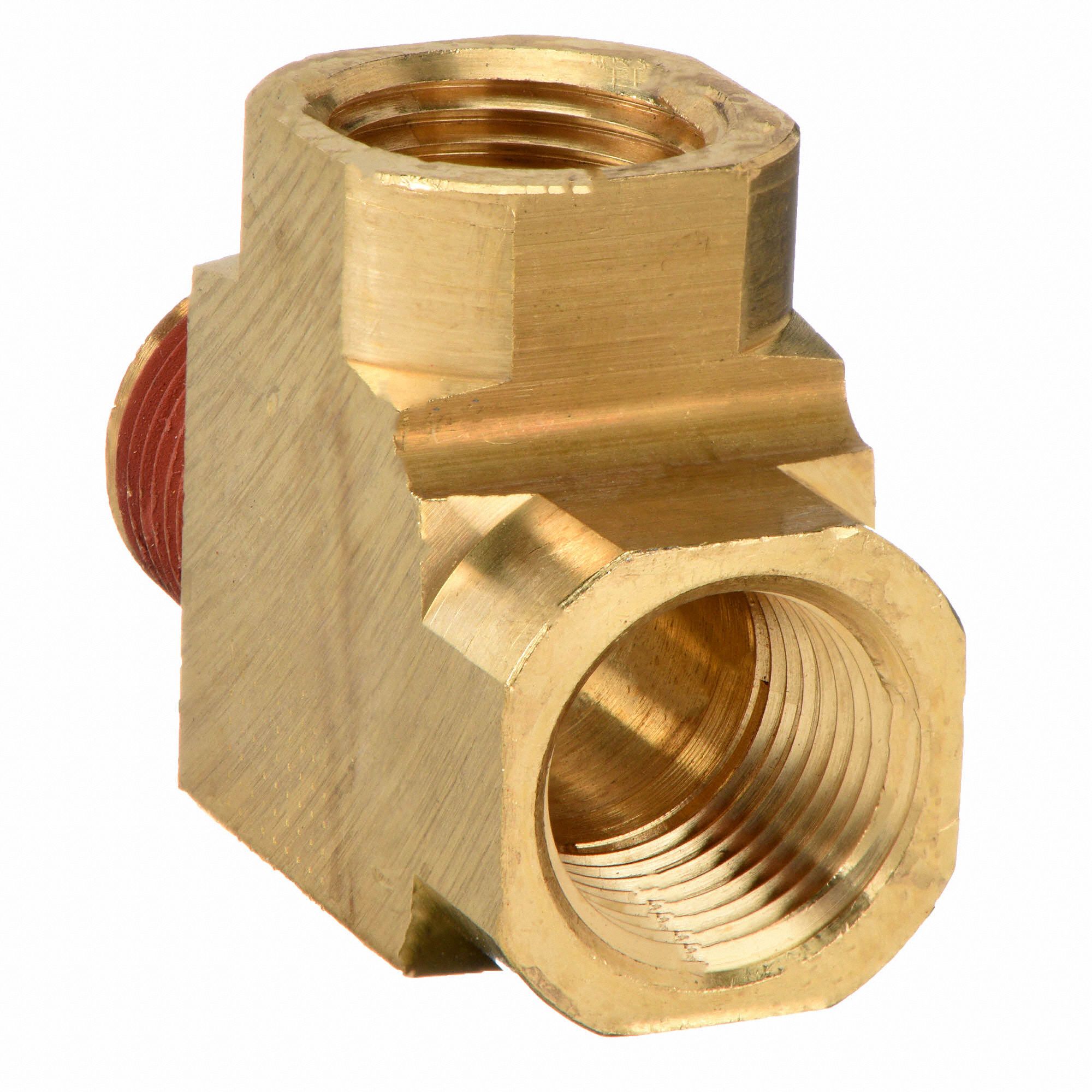 PARKER Brass Street Tee, FNPT x MNPT x FNPT, 1/2 in Pipe Size, 1 EA 13Y863VS2225P8 Grainger