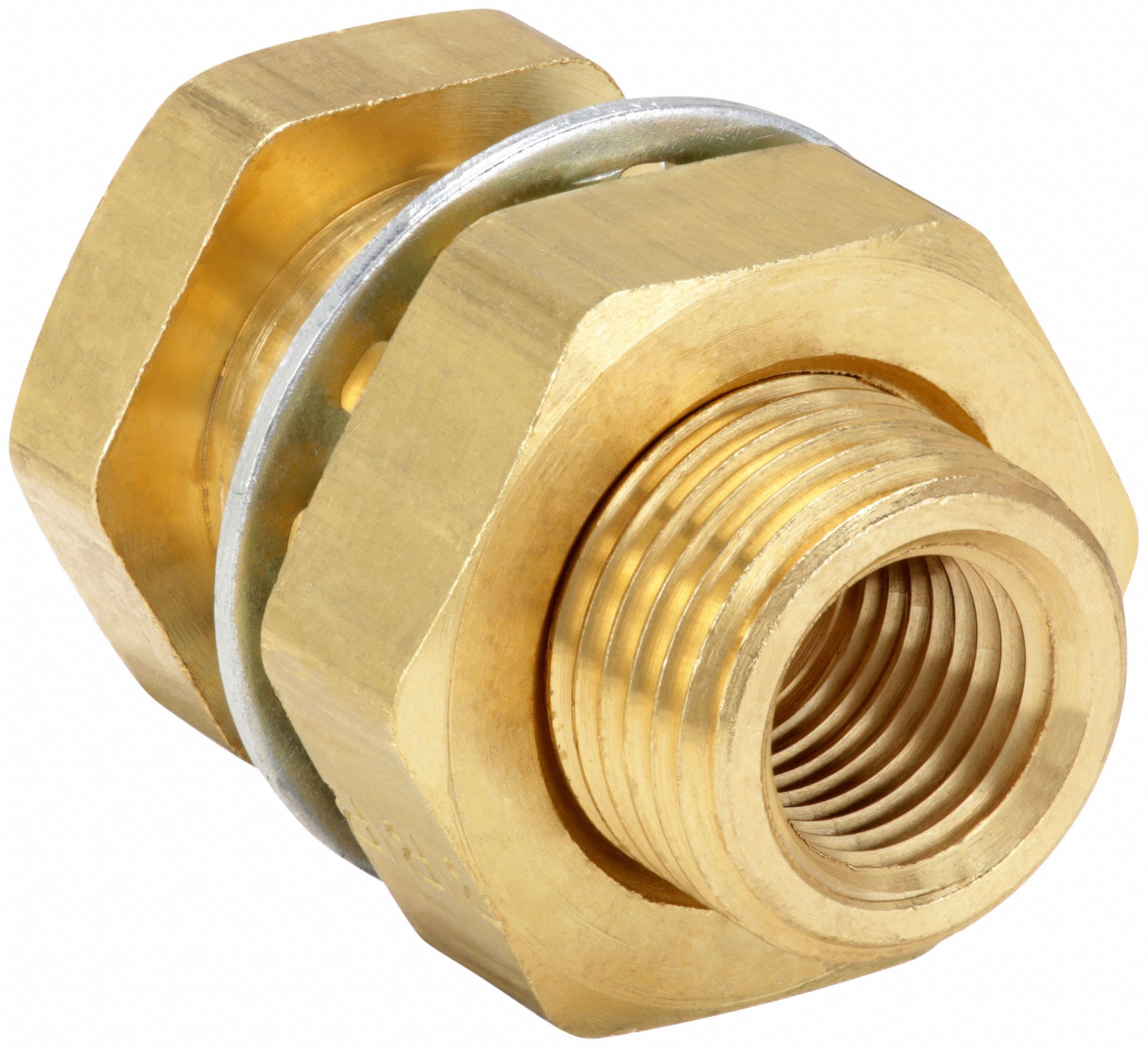 PARKER Anchor Coupling Brass, 1/4 in x 1/4 in Fitting Pipe Size, Male