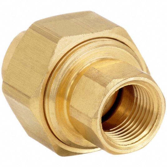 3/8 x 3/8 NPT Female Brass Union Pipe Fitting 1pc