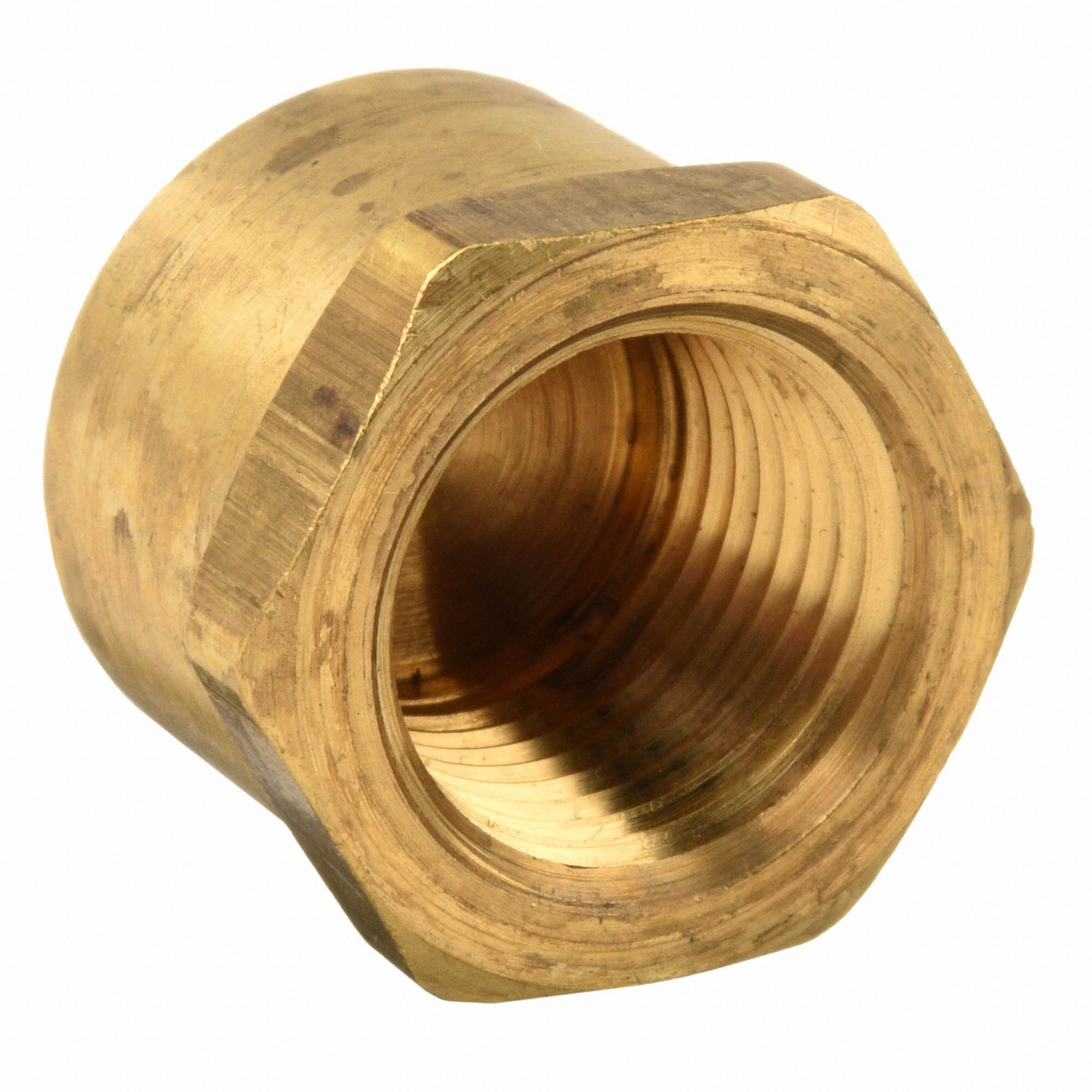 PARKER Brass Cap, FNPT, 1/4 in Pipe Size, 1 EA 13Y908213P4 Grainger