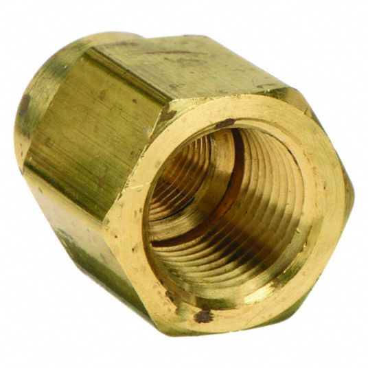 Brass Pipe Fitting, Adapter, 3/8 PT Male x 1/2 PT Female Coupling