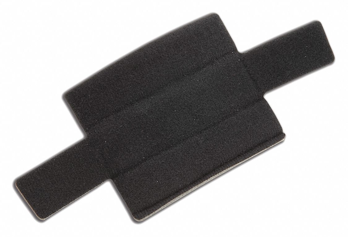 SWEATBAND, TERRY CLOTH, BLACK, FOR HARD HATS, 2-PACK