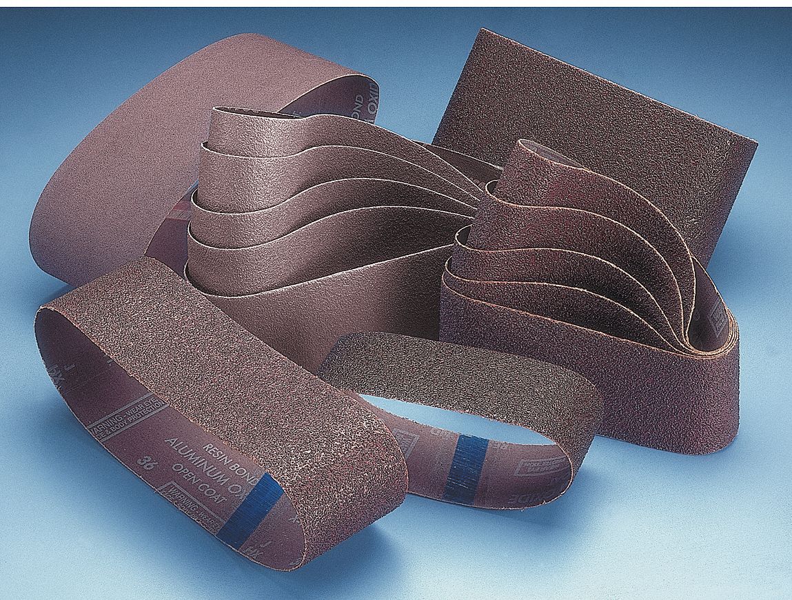 SANDING BELT, 2½ IN W X 48 IN L, ALUMINUM OXIDE, 60 GRIT, X WEIGHT COTTON BACKING
