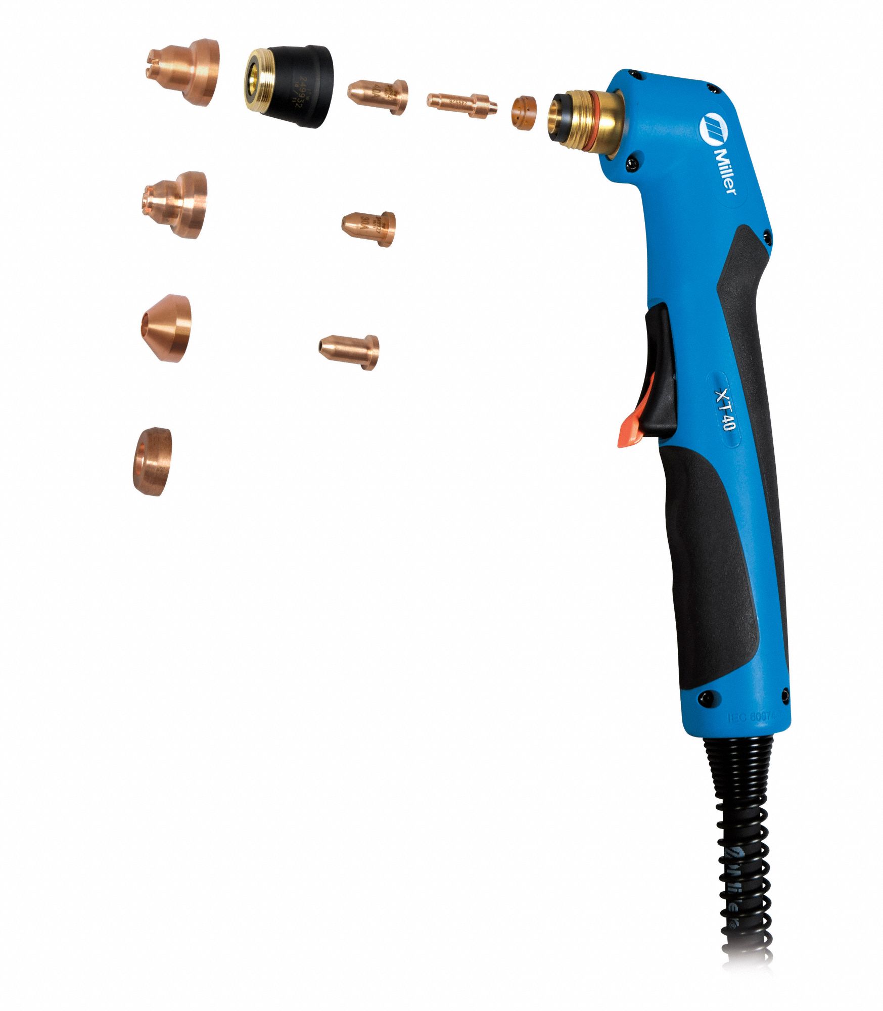 MILLER ELECTRIC Plasma Torch: XT40, Handheld, 20 ft, Lead - 13Z852