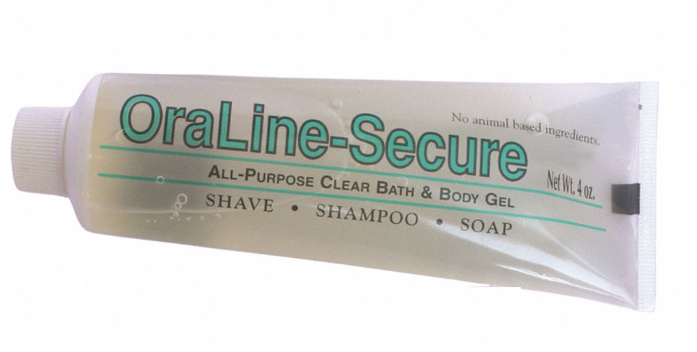 Body Wash/Shampoo/Shave Cream Combo: 4 oz, Tube, Gel, Fresh, Hygenall Hexoff Series, 60 PK