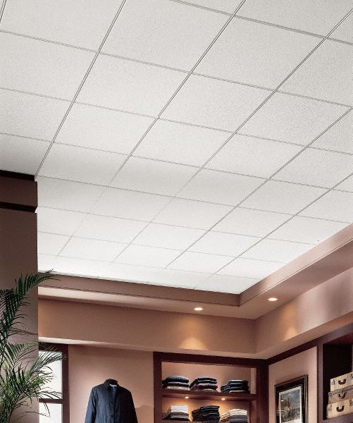 ARMSTRONG Ceiling Tile, Width 24 in, Length 24 in, 5/8 in Thickness