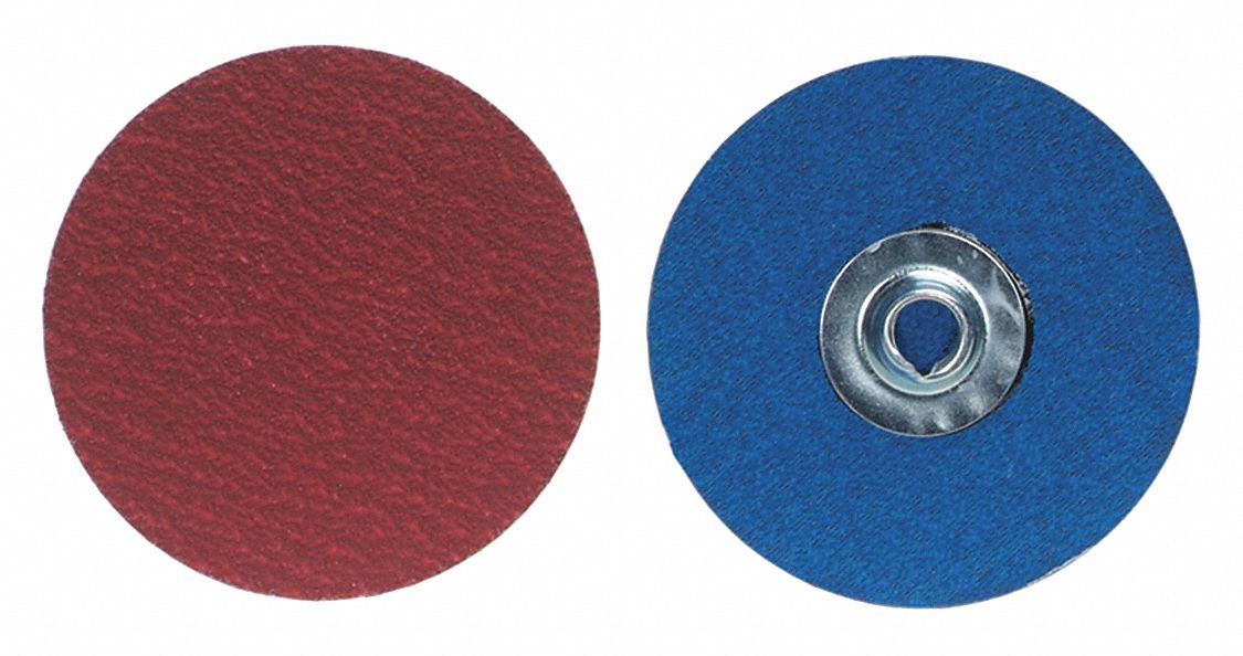SANDING DISC, QUICK-CHANGE, 36 GRIT, 3 IN DIA