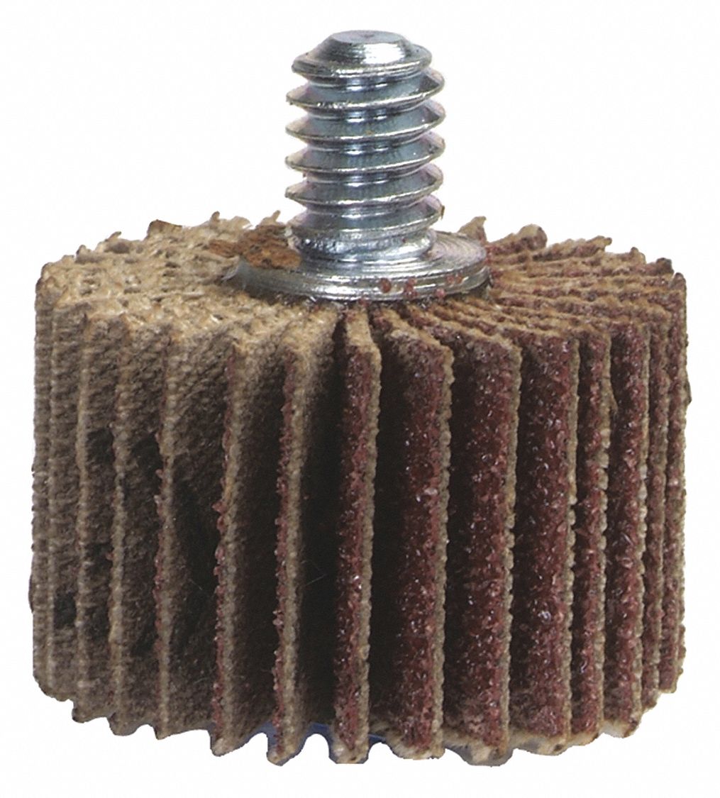 COATED FLAP WHEELS,1/4"-20 SHANK SZ