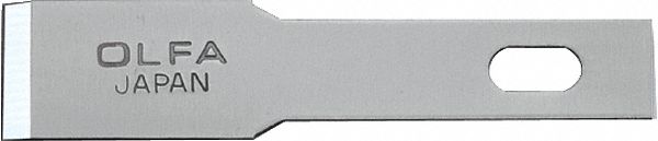 CHISEL ART BLADE, 5/16 IN BLADE L, 0.55 MM BLADE THICK, STEEL, 5/16 IN BLADE W, 6ZTJ9, 5 PK