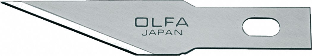 PRECISION ART BLADE, 13/16 IN BLADE L, 0.5 MM BLADE THICK, STEEL, 5/16 IN BLADE W, 5 PK