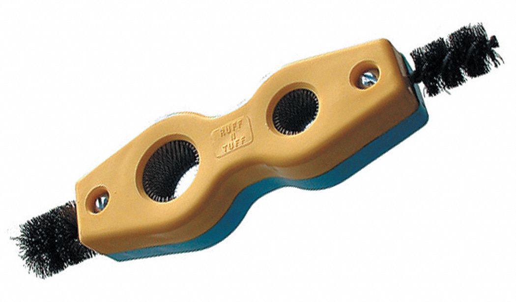 TUBE BRUSH, PLASTIC HANDLE, 1 IN L X 7 1/2 IN L