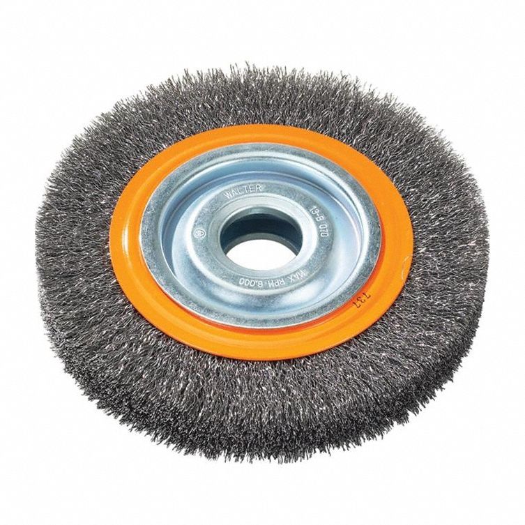 Wire Wheel Brush Crimped 10"x1"