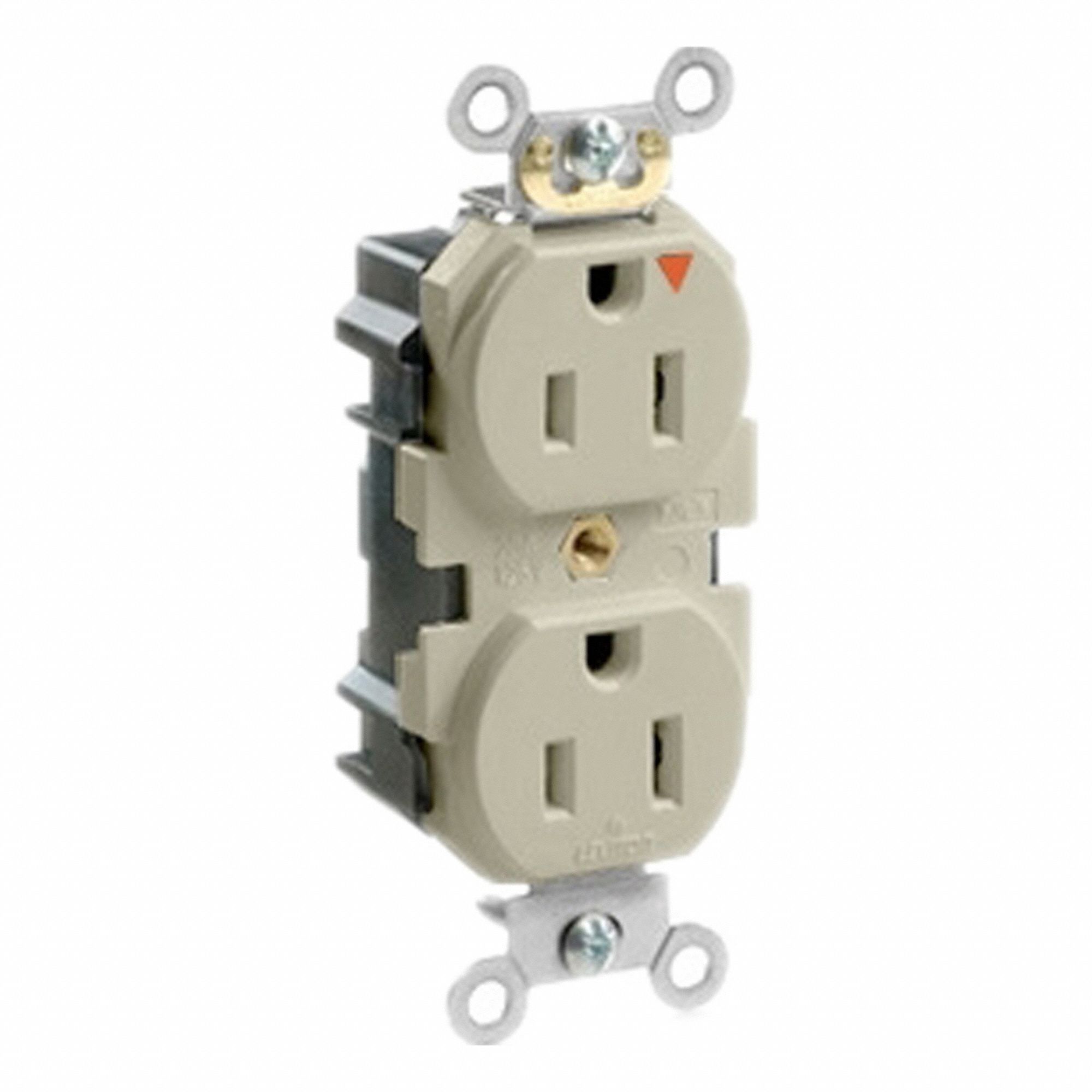Lev-Lok IG Rec 15A 125V TR Ivr