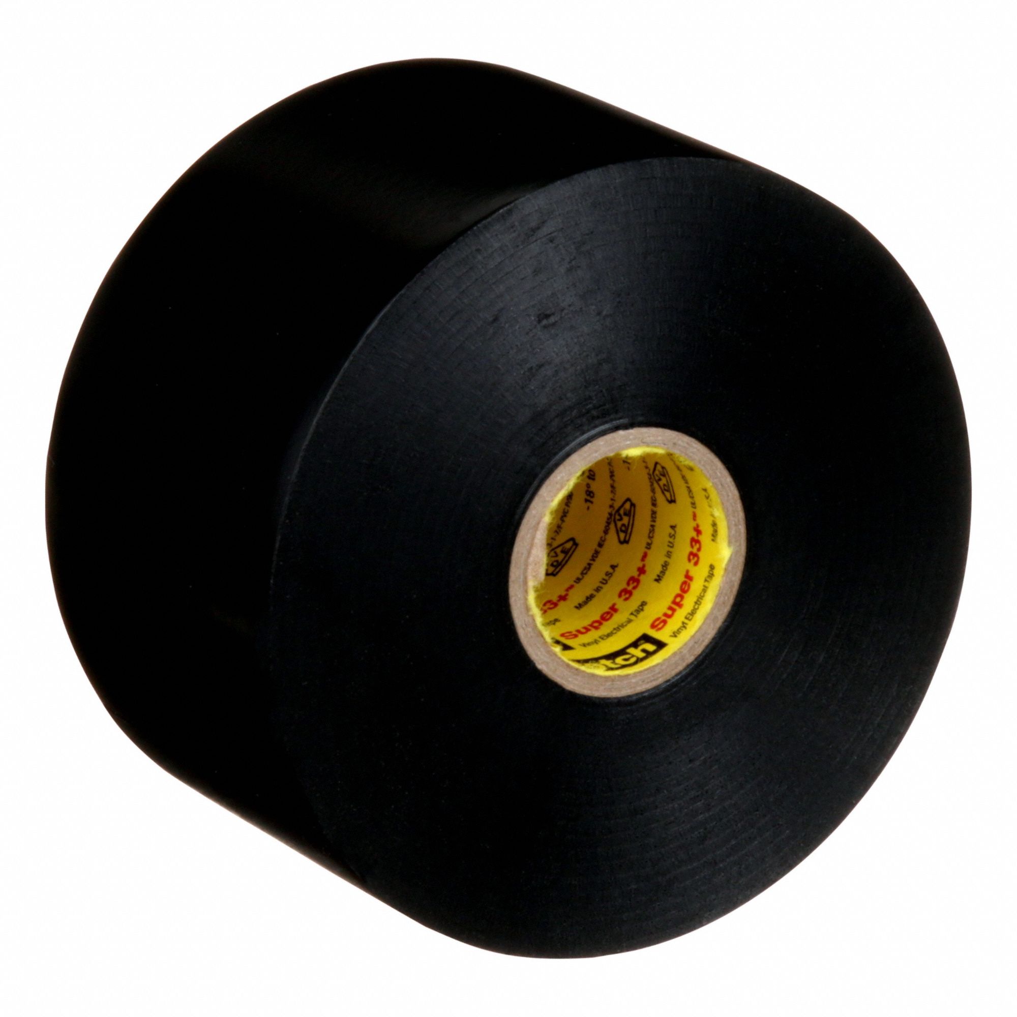 Electrical Tape: 2 in Wd, 36 yd Lg, 7 mil Thick, Polyvinyl Chloride Film, Rubber, Indoor/Outdoor