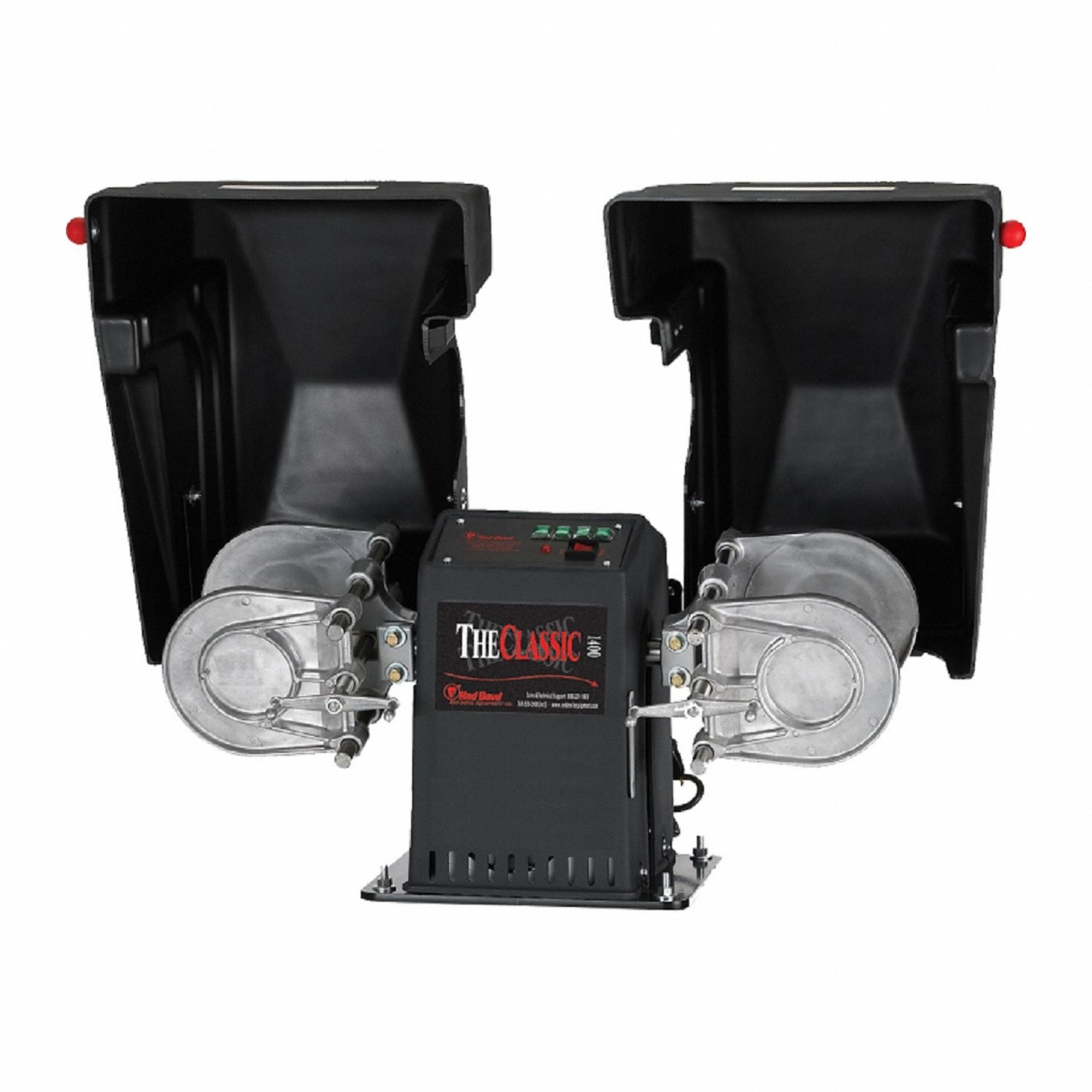 Paint Shaker: Electric, Twin-Arm, Digital, 29 5/8 in Wd, 1 gal Compatible Container Size, 110V