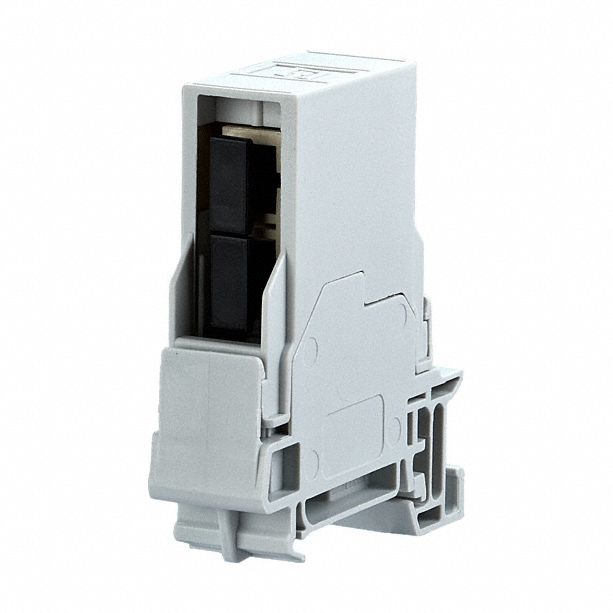 Fiber Optic Adapter Insert: Rail, GD-Zn (Zinc Die-Cast), SC-D, 90° Mounting Angle