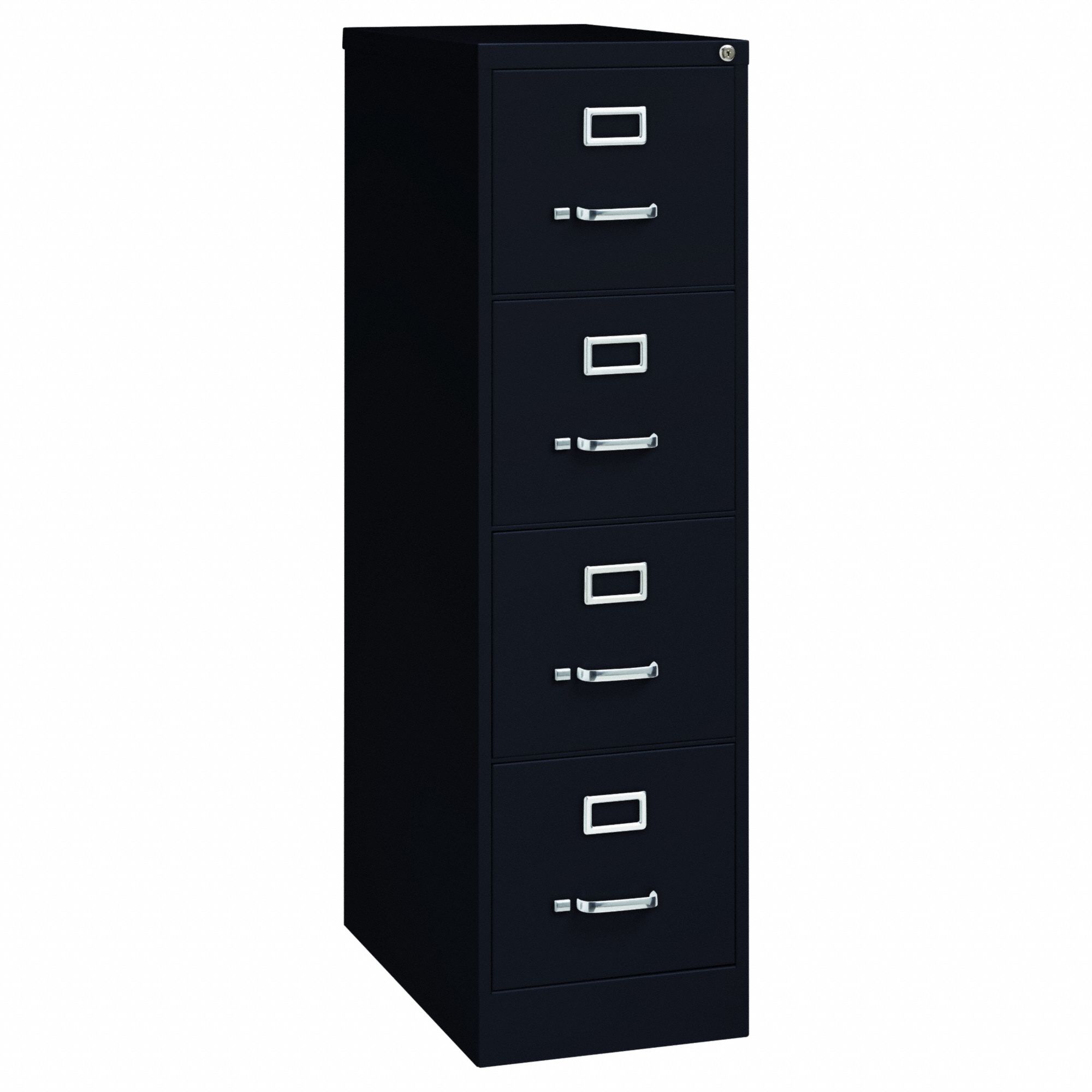 HIRSH, Black, 4 Drawers, Vertical File 415G3016699 Grainger