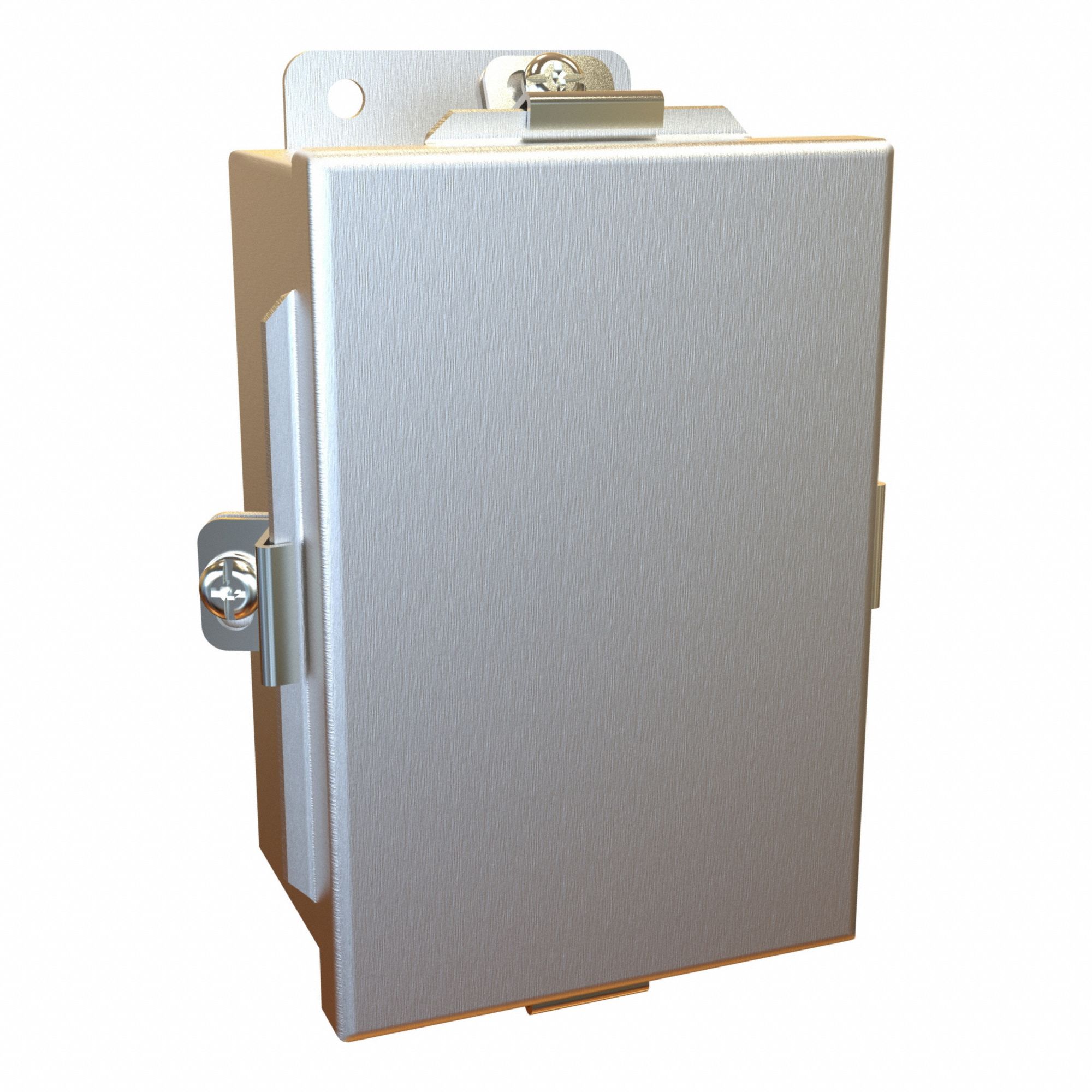 Enclosure: Aluminum, 6 in x 4 in x 3 in, NEMA 12/13/4/4X, w/Panel, Solid Cover, Clamp On