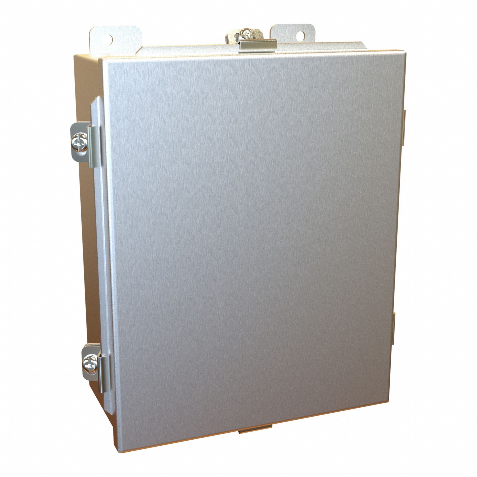 Enclosure: Aluminum, 10 in x 8 in x 4 in, NEMA 12/13/4/4X, w/Panel, Solid Cover, Clamp On